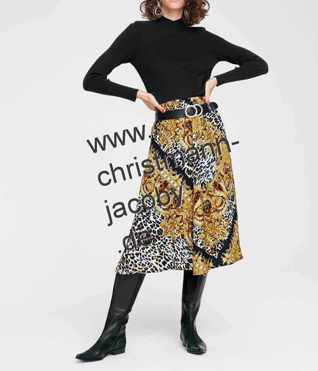 Print skirt, multicolour